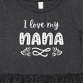 thumbnail image 4 of Inktastic I Love My Nana with Hearts Girls Toddler Dress, 4 of 5
