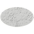 thumbnail image 4 of Hawthorne Collections Faux Marble White Dining Table Oval 60" Unassembled, 4 of 4