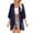 Navy, variant on SnZhen Summer Cardigan Top for Women Fashion Ladies Casual Solid Color 3/4 Sleeve Beach Cover Up Cardigans Bloues