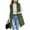 Army Green, variant on Women's Coat Casual Denim Jacket, Long Sleeve Button Down Coat Winter Warm Solid Color Side Pocket Hooded Button zipper long style Jacket Coat