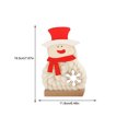 thumbnail image 3 of Bewildely Adorno navideño para sala de estar, dormitorio, Adorable, mesita de noche, figurita decorativa, decoración para el hogar, la Oficina y el Kits de decoración para fiestas Muñeco de nieve Bewildely HA070120-02, 3 of 6