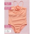 thumbnail image 2 of Jessica Simpson Girls' One-piece Ruched Rosette Swimsuit, 2 of 6