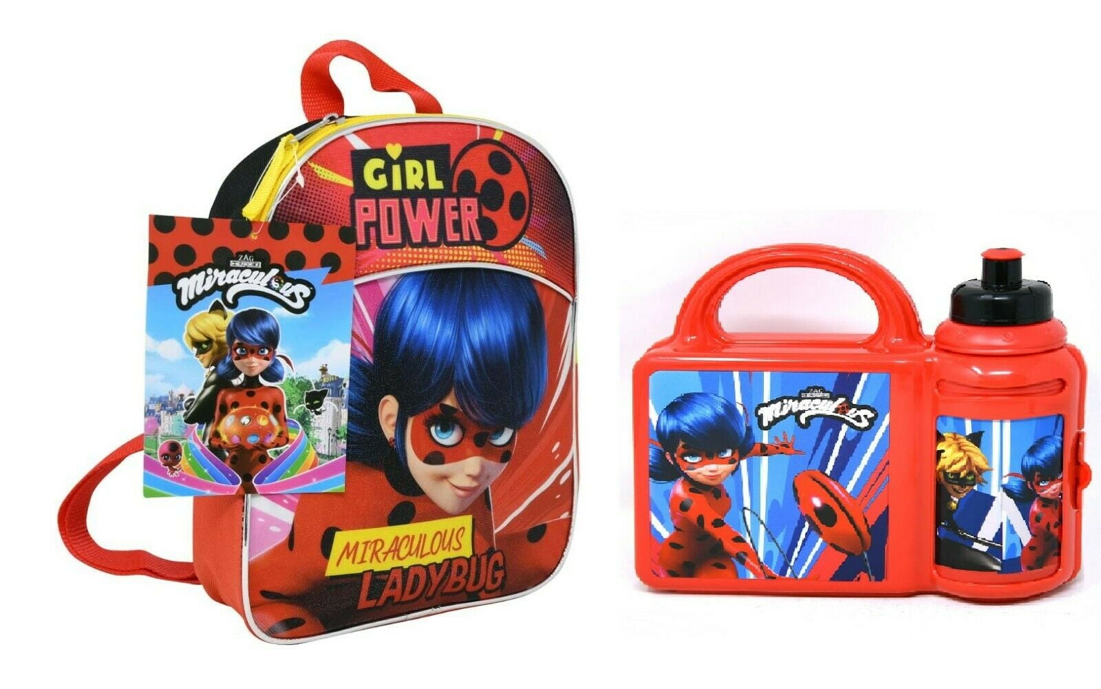 Official Licensed Miraculous 'Ladybug' School Rectangle Lunch Bag Back To school 