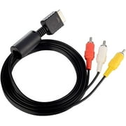 PS2 PS3 AV Cable, AV to RCA Cable Cord for Playstation 2 3 /PS2/PSX/PS3 Slim