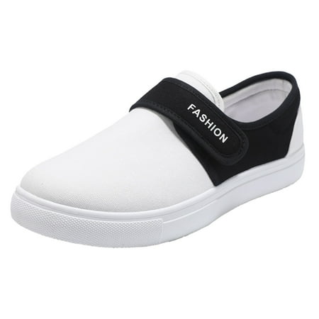 

dmqupv Casual Dress Shoes for Men Comfort Canvas For Men Low Top Walking Shoes Fashion Casual Men s Casual Shoes 11 White 9.5