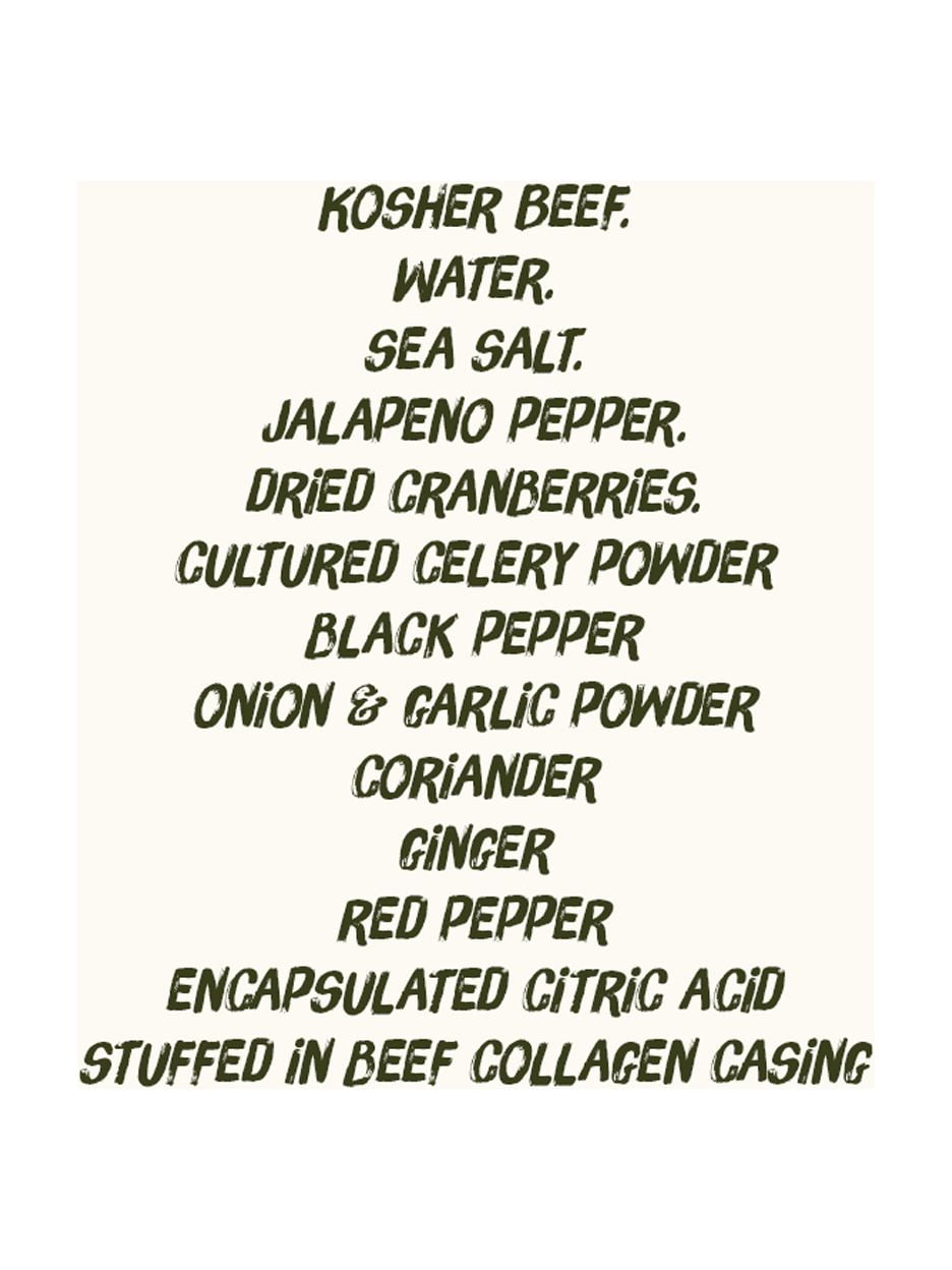 Jalape�o Cranberry Beef Stick