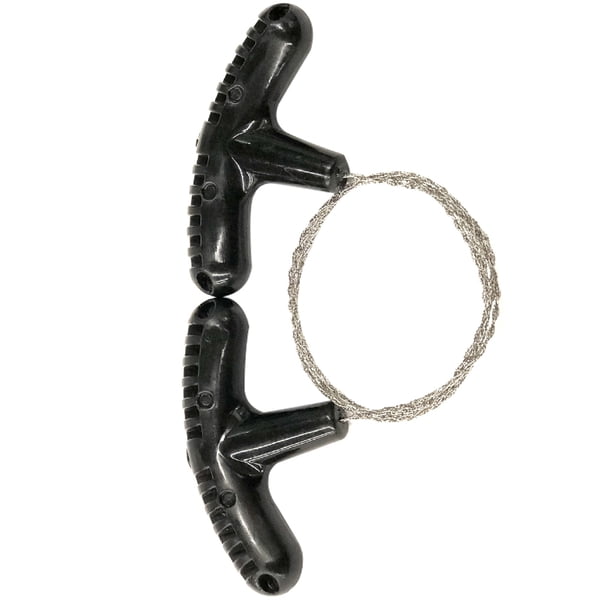 Toystoory Agarre de motosierra de cuerda, herramienta de corte de supervivencia, rebanador de Metal, mano de obra multiusos, accesorios de supervivencia, Escalada negro Toystoory OD001462-01