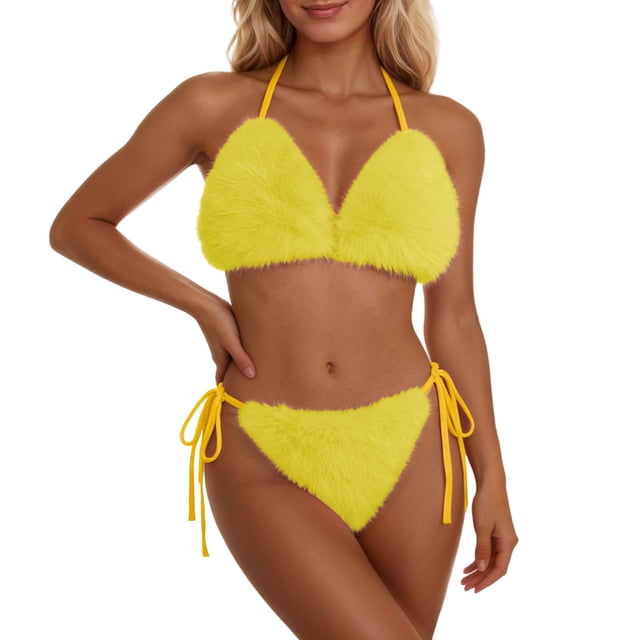 Beachwear Set for Summer Leisure with Sleek Strapless Solid Design and Versatile Two-Piece Bikini Ensemble