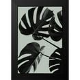 thumbnail image 2 of 1x Studio III 11x14 Black Modern Framed Museum Art Print Titled - Monstera Teal 08, 2 of 5