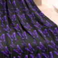 thumbnail image 3 of Purple Butterfly Pattern Blanket,Comfortable Soft Flannel Throw Blanket,All Season,Warm Lightweight Blankets for Sofa Bed Couch Living Room Chair,30"x40", 3 of 4