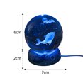 thumbnail image 2 of Crystal Ball Night Light 3D Tallado USB Plug-in Lighting Ornament (Dolphin), 2 of 6