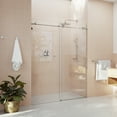 thumbnail image 2 of Eclipse 60 in. x 78 in. Fully Frameless Glass Sliding Shower Doors, 2 of 10
