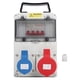 thumbnail image 1 of Construction Power Distributor 5 Pin Handheld Wall Power Distributor with 1pc for Schuko Socket 230V Or 400VAC, 1 of 5