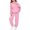 Z9-Pink, variant on Uobin Girls Bow Print Hoodie & Jogger Pants 2 Piece Outfit Set Fashion Trendy Casual Matching Tracksuit for Kids Age 2-13 Years
