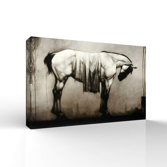 Wall26-Canvas Wall Art- Galloping Horse-Giclee Painting Wall Art for Bedroom Living Room Home Decoration - 16x24 inches