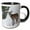 Black/White, variant on 3drose, White-tail Deer Buck, 11oz Magic Transforming Mug