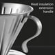 thumbnail image 4 of Coffee Dripper Stainless Steel V-Shape Dripper Coffee Funnel Hand Brewed Coffee Filter Pour Over Coffee Brewing, 4 of 5