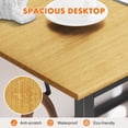 thumbnail image 3 of GlasFlength Computer Desk with Storage Bag and Headphone Hook, 31 In Small Home Office Writing Study Desk Modern Simple Style PC Table for Youth Student Adult 30 Inches oak, 3 of 3