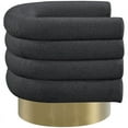 thumbnail image 5 of Meridian Furniture Tessa Black Boucle Fabric Swivel Accent Chair, 5 of 6