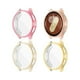 thumbnail image 1 of wonima44 (4 Pack) Screen Protector Case Compatible for Samsung Galaxy Watch 7 44mm (2024 Verison) Solf Silicone Bumper Full Protective Shell Face Cover (Pink Rosegold Cream Gold), 1 of 1