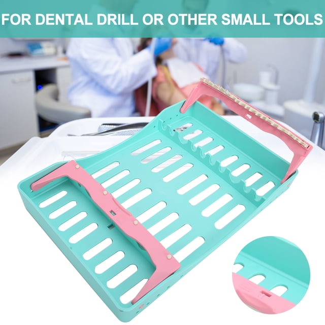 Bandeja de caja de esterilización de autoclave dental Fugacal Verde