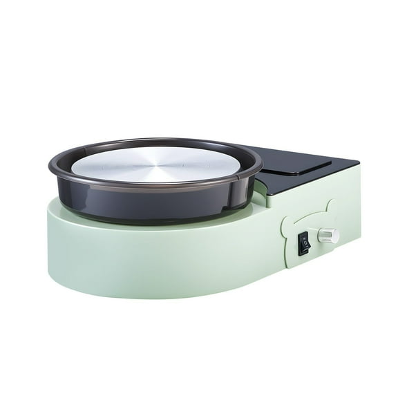 Playbee 6" Mini Pottery Wheel Kit  Ages 8-12, Electric Clay Sculpting Toy with Tools, Arts & Crafts Learning Activity (Green)