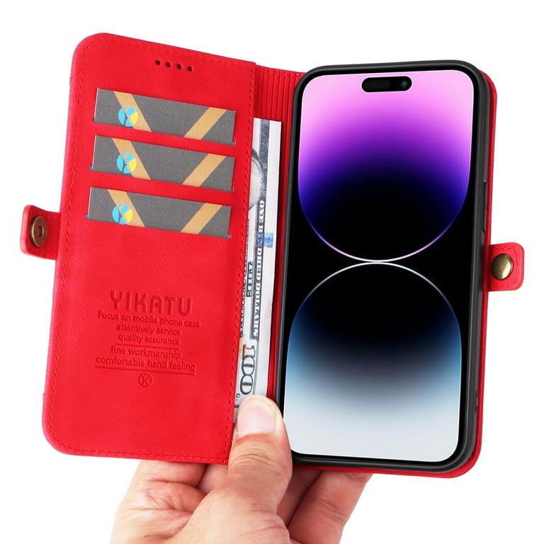 Nalacover For iPhone 13 Pro Wallet case 【RFID Blocking】【Slide