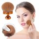 thumbnail image 3 of Brocha de maquillaje ovalada de cerdas suaves extra grande | Brocha para polvos y autobronceador de 74 mm para rostro, cuerpo, piernas y espalda | Aplicación sin rayas para polvos, líquidos, cremas, 3 of 4