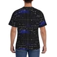 thumbnail image 3 of Bixox Men's Mathematica Science Printed Short Sleeve Skinny Athletic T-Shirt, 3 of 6