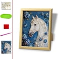 thumbnail image 2 of Canvas Painting Kit With Pearl Beads And Adhesive Castle Design 10 in x 12 in Frame Included, 2 of 5