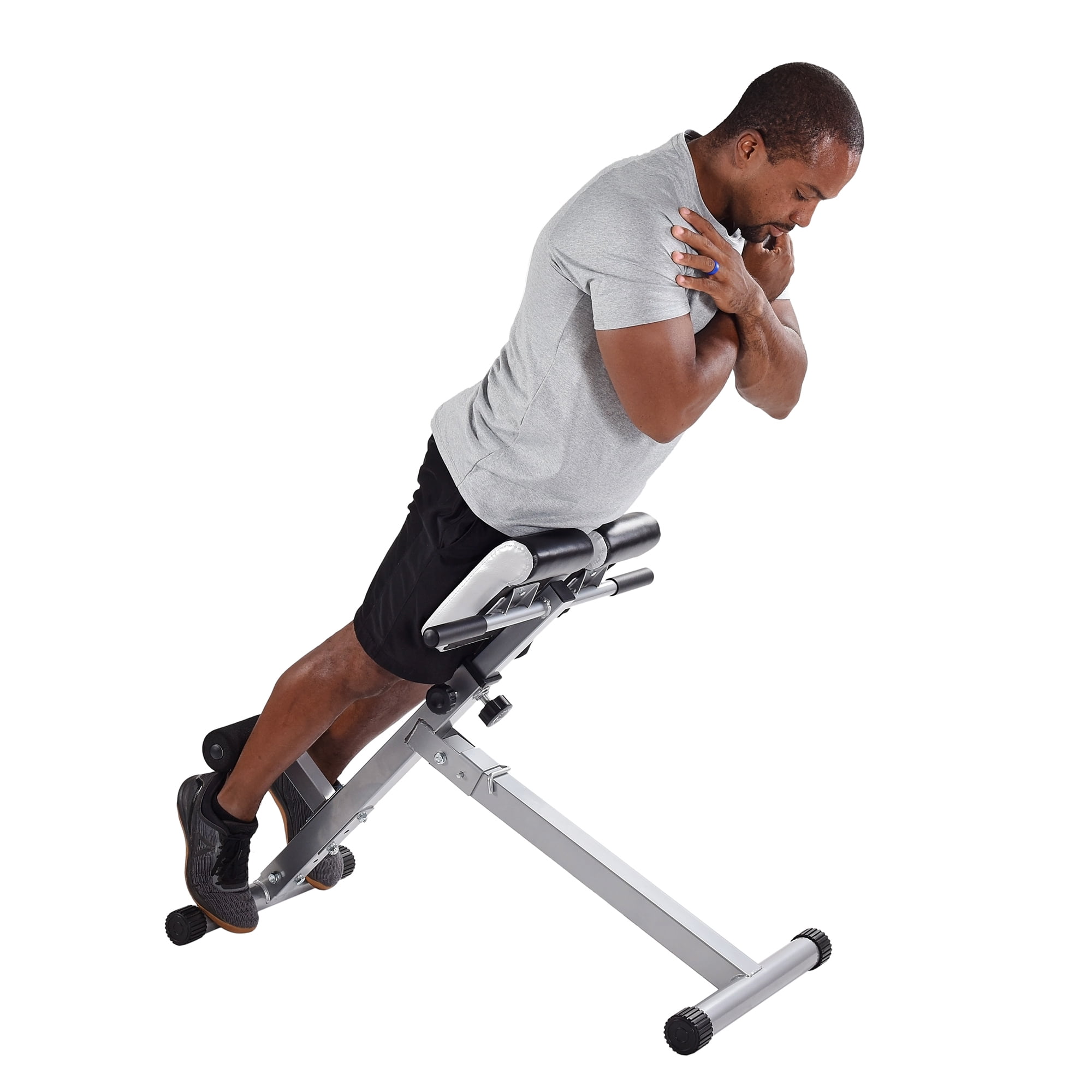 Stamina Products Adjustable Hyperextension Padded Fitness Exercise Bench