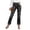 Black, variant on High Waist Straight Leg Jeans, Stretch Denim Trousers for Women, Slim Fit Casual Work Pants, Comfortable Everyday Summer Bottoms