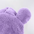 thumbnail image 4 of fatyb Baby Snowsuit Hooded Long Sleeve Fleece Jumpsuit Soft Fuzzy Romper Winter Thermal Comfy Clothes, 4 of 6