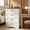 White&Retro-4drawers, variant on 4-Drawer Dresser & Chest of Drawers, White Wooden Storage Cabinet with Durable Painted MDF Finish, Sturdy Organizer for Bedroom, Hallway, Living Room, Office, Closet, Easy Assembly, Nightstand