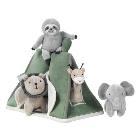 Lambs & Ivy Interactive Plush Safari/Jungle Green Tent with Stuffed Animal Toys price history on PriceWatchPro