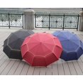 thumbnail image 5 of Golf Folding Umbrella Oversized Double Top Ventilated Waterproof Umbrella (red), 5 of 5