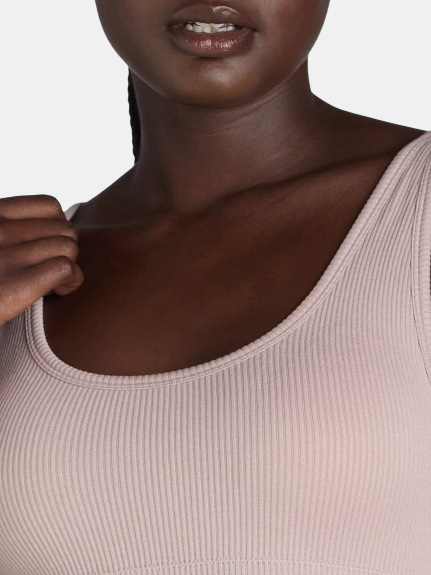 No Boundaries Double Scoop Seamless Bra, Women’s and Women’s Plus, Sizes XS- 3XL