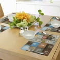 thumbnail image 4 of Ambesonne Vintage Place Mats Set of 4, Nostalgic Door Numbers, Standard Size, Multicolor, 4 of 6