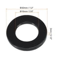 thumbnail image 2 of Uxcell M16 Nylon Flat Washer, 150 Pack 16mm ID 30mm OD 3mm Thick Sealing Spacer Gasket Ring, Black, 2 of 6