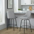 thumbnail image 5 of LumiSource Studded Marcel 27" Fixed-Height Counter Stool - Set of  2, 5 of 11