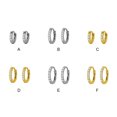 thumbnail image 3 of Minnieouse 2 uds pendientes de aro de acero inoxidable colgante de plata pendiente joyería redonda señoras esposa hermana regalo de moda Ropa, zapatos y accesorios Miscelánea 2.0*10mm dorado Minnieouse AP016826-06, 3 of 6