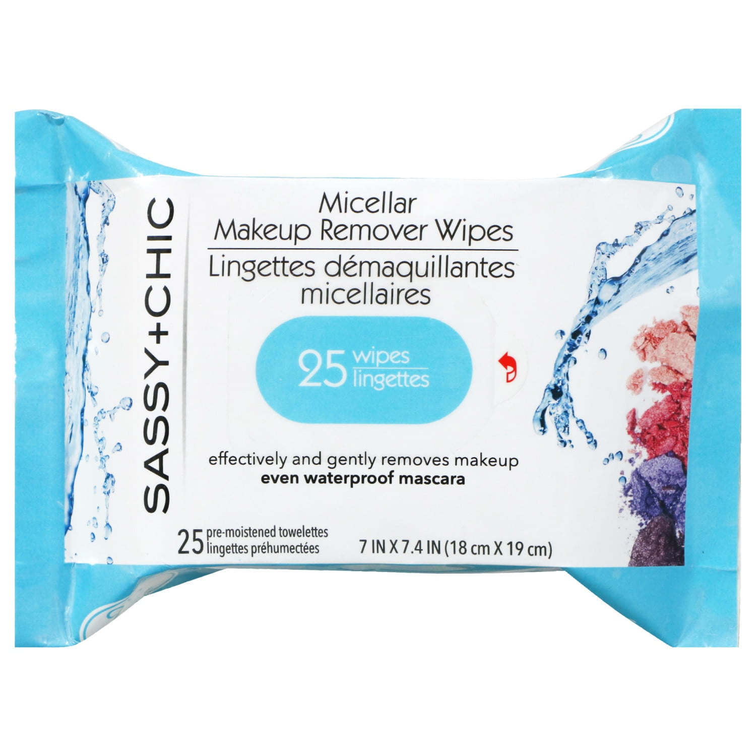 Makeup Remover Wipes - Makeup Remover Cleansing Towelettes, 25-ct. - 3 Packs