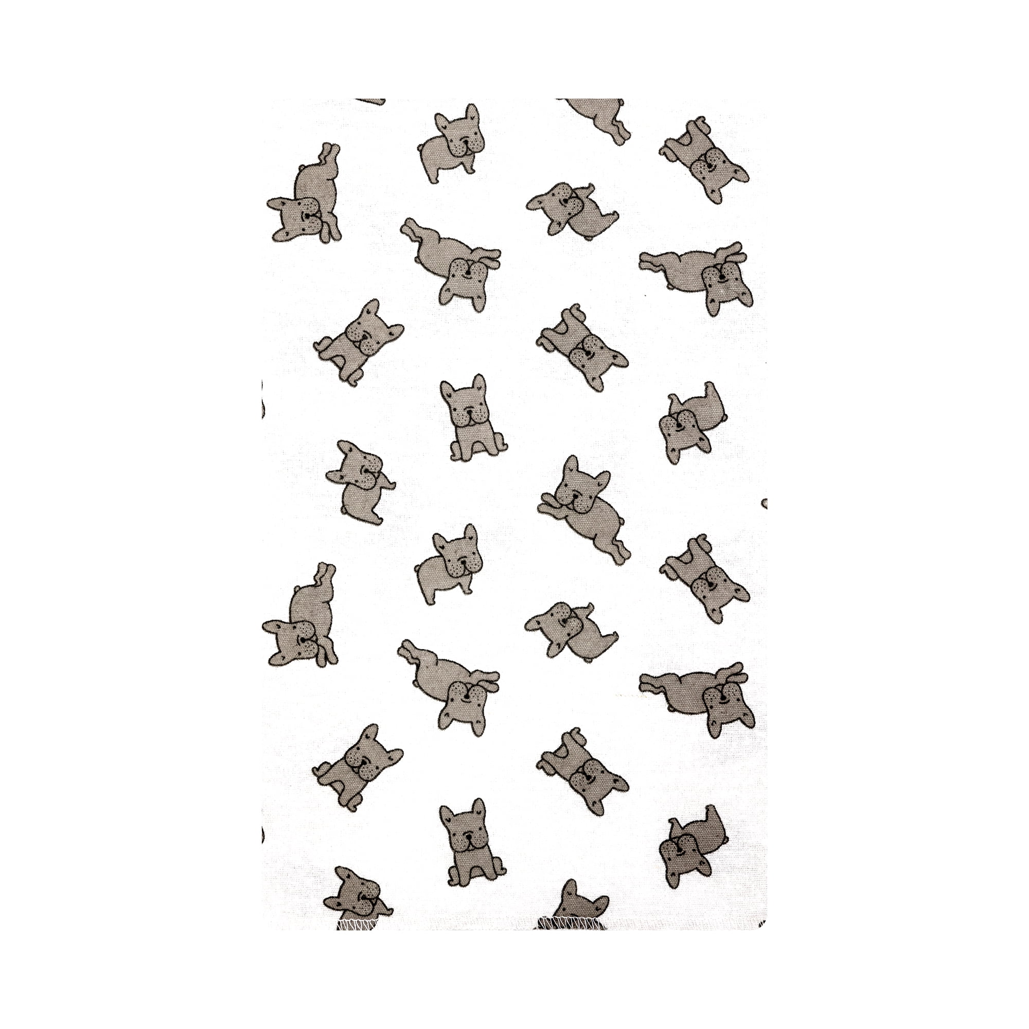 Hudson Baby Infant Cotton Polyester Flannel Burp Cloths Bundle 12-Pack, French Bulldog Stars, One Size