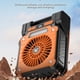 thumbnail image 4 of Advancent Mini ventilador con carga USB tipo C, bajo nivel de ruido y batería de 3600 mAh, recargable, ventilador solar. Electrodomésticos naranja, 4 of 5