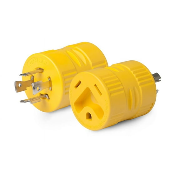 Park Power 128A RV Generator Adapter 20 Amp Locking, 4-Prong