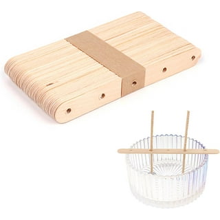 HAHIYO hahiyo 50pcs single-hole wood candle wick centering devices wooden  candle wick holder wick setter candle wick centering tool