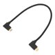 thumbnail image 2 of Cable de datos tipo C macho a macho de 90 grados, cable de extensión chapado en oro de 10Gbps con punta, 2 of 8