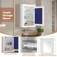 thumbnail image 3 of GZXS Bathroom Mirror Cabinet, Wall Mounted Storage Cabinet with Soft-Close Door and Adjustable Shelves, Mirrored Medicine Cabinet for Bathroom, Living Room, Cloakroom, 20 x 67.1 x 27.8 inches (White), 3 of 9