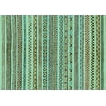 thumbnail image 1 of Ahgly Company Indoor Rectangle Abstract Light Blue Modern Area Rugs, 2' x 3', 1 of 4