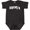 Black Leopard, variant on New Orleans, Louisiana Boys or Girls Baby Bodysuit